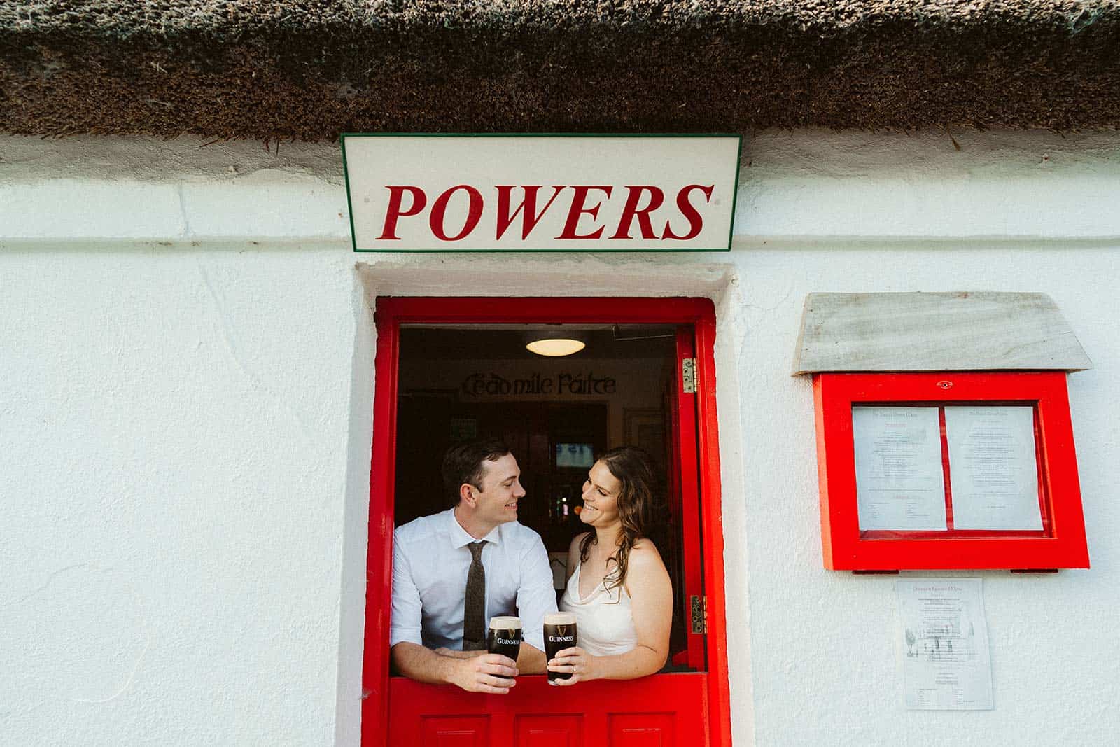 couple eloping in Ireland in Connemara