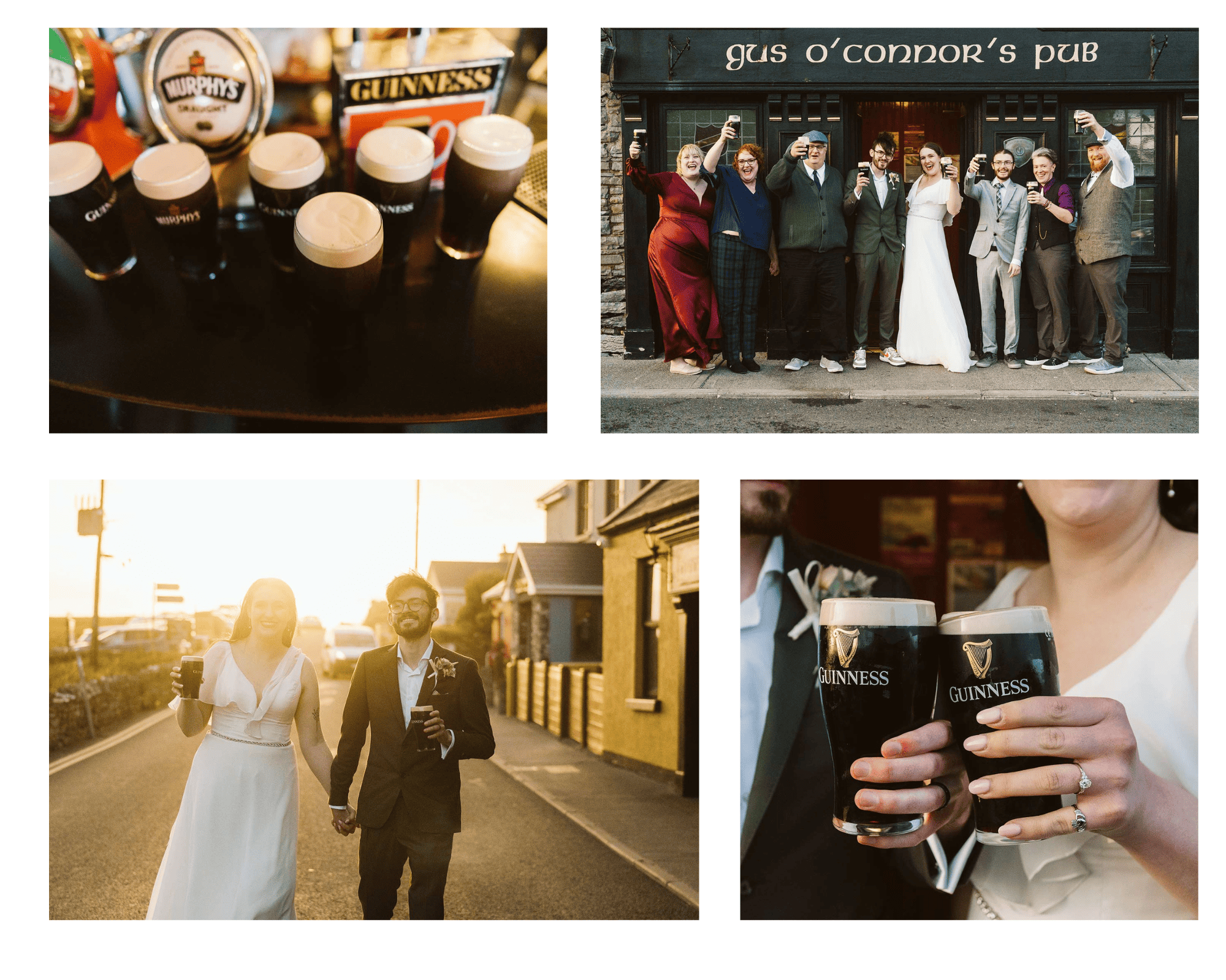 couple celebrating after eloping in Ireland