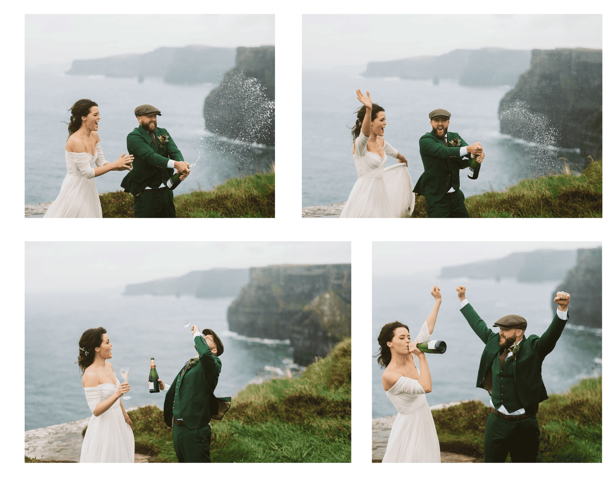 couples dressed well for eloping in Ireland