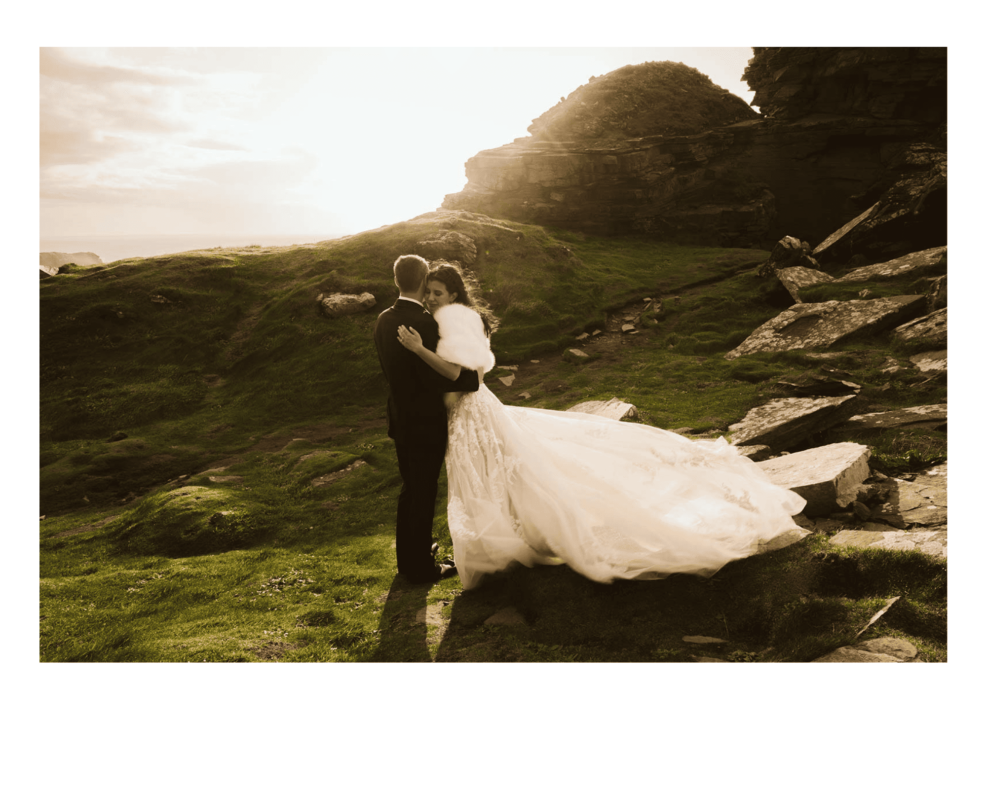 eloping in Ireland on the cliffs of moher