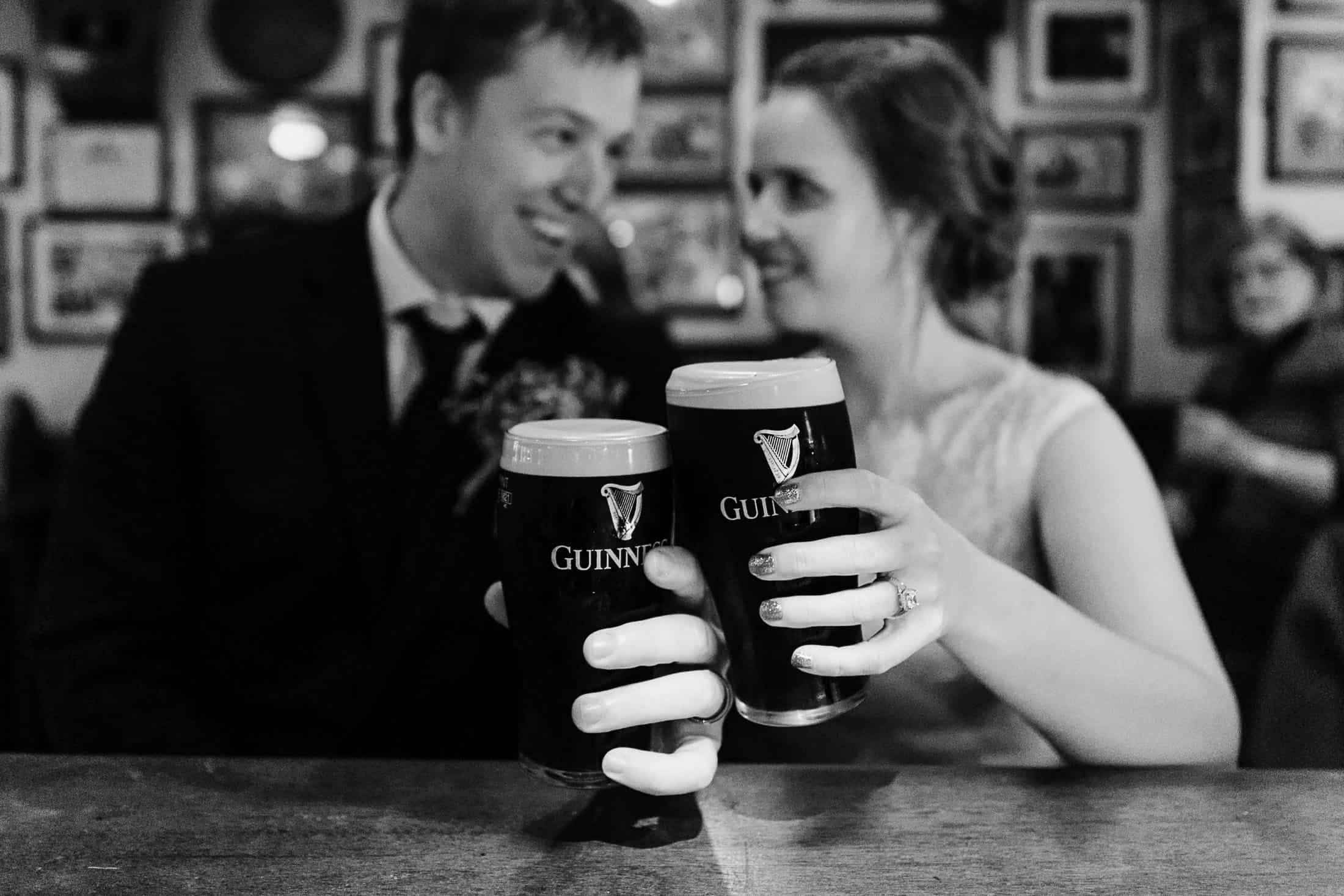 couple eloping in Ireland in Galway city