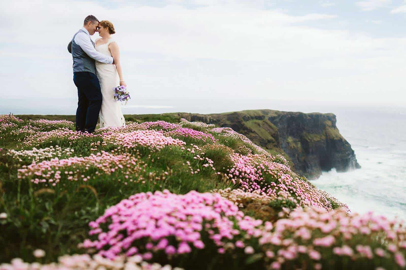Eloping on the cliffs in Ireland