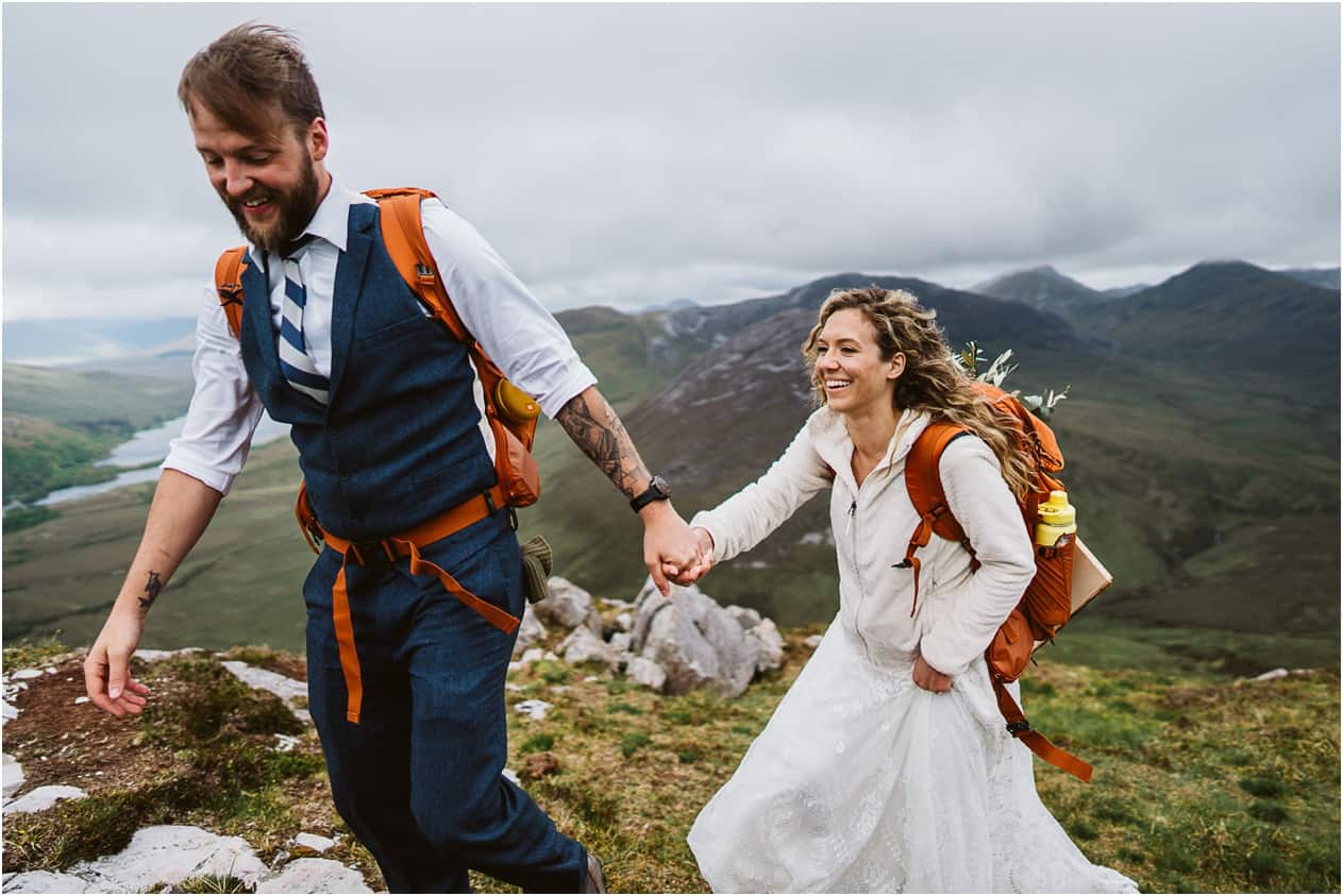couples eloping in Ireland in bad weather