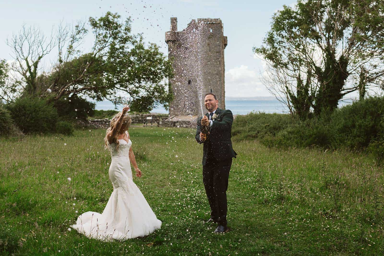 couple in nature eloping in Ireland
