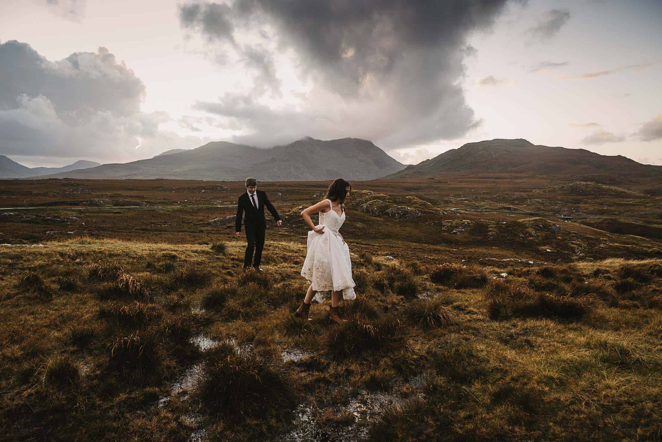 Destination Weddings Ireland Connemara Boglands Bride