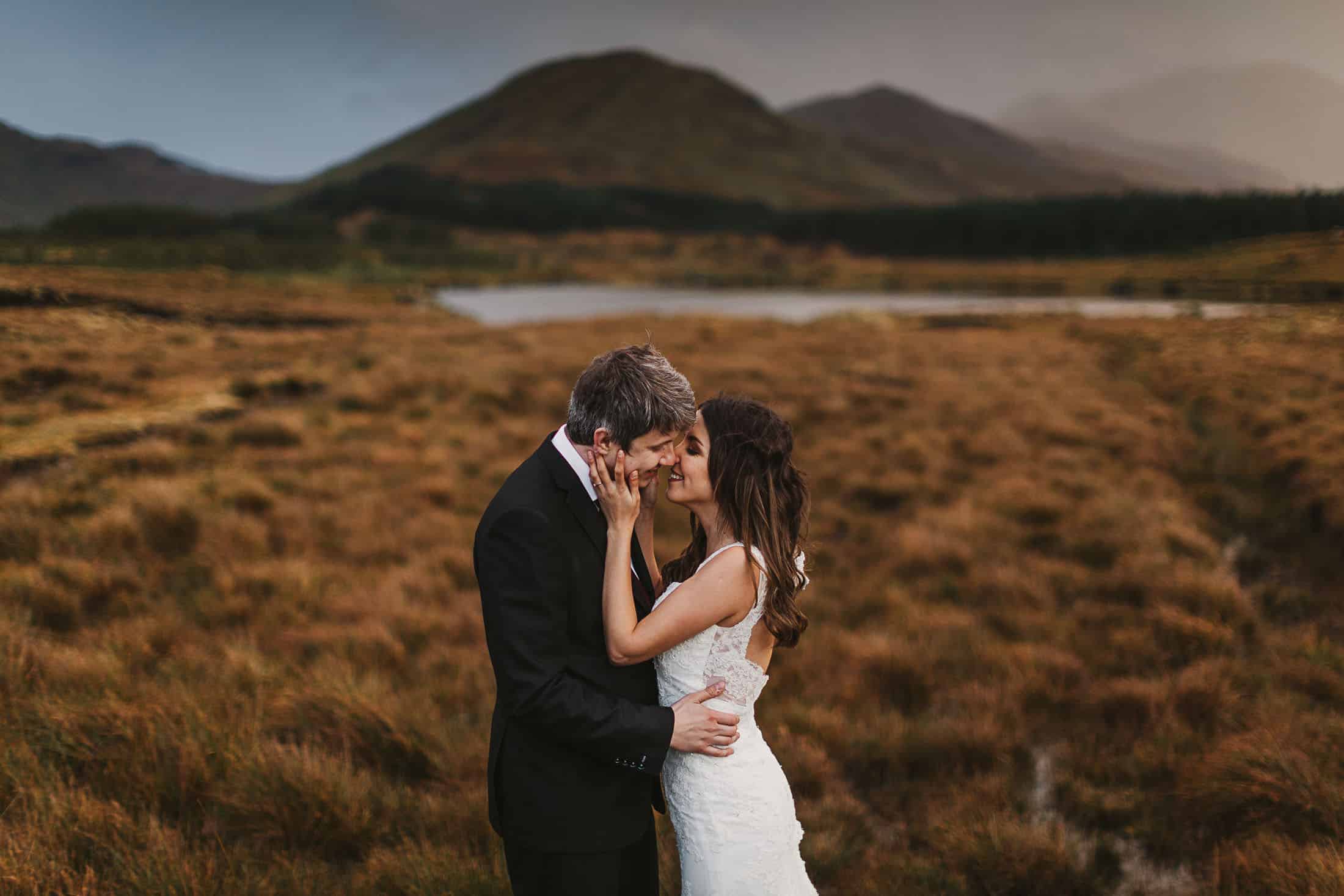 Destination Weddings Ireland Connemara First Kiss