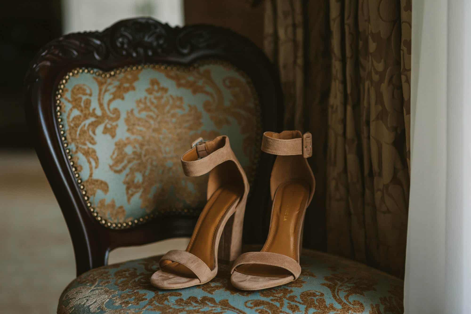 Elopement videographer Ireland, wedding shoes